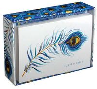 Peacock Feather - Pictura Box of 14 Blank Note Cards