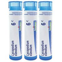 Boiron Lycopodium clavatum 6c, 80 pellets, homeopathic Medicine for Bloated Abdomen Improved by Passing Gas, 3 Count