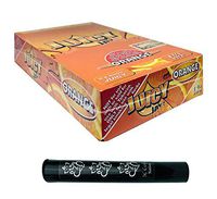 Herb Airtight Tube Pocket Protector with Juicy Jay's Orange 1.25 Flavored Hemp Rolling Papers 24 Count Box DC Crafts Nation- Ganesha
