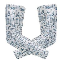 Men's UV Protection Arm Sleeve Blue Chemistry Equipment Art Compression Arm Sleeve, Skin Protection Cooler Cycling Sleeves for Outdoor Activities to Cover Arms