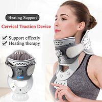 HGGD Cervical Neck Traction Device The Warming Collar Cervical Neck Stretcher Adjustable Spine Corrector Neck Support