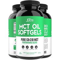 KETO Function MCT Oil Capsules - 240 Organic C8 MCT Pills from Pure Coconut Oil - The Perfect Keto Diet Pill - Easy to Digest 1000mg Softgels to Fuel Energy, Brain Support, Ketosis & Ketones Now