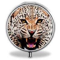 IMLONE Pill Organizer- Sliver Weekly Pill Boxes with 3 Components and Mirror for Travelling and Daily Needs,Compartments to Hold Vitamins, Cod Liver Oil, Supplements and Medication