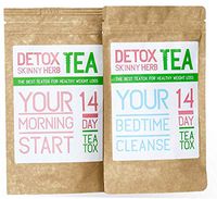 14 Days Teatox: Detox Skinny Herb Tea - Effective Detox Tea, Body Cleanse, Reduce Bloating, Natural Weight Loss Tea, Boost Metabolism, Appetite Suppressant / 100% NATURAL