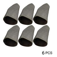 Besay 6/8/10pcs Touches Screen Silver Fiber Finger Sleeve Sweat-proof Ultra-thin Breathable Finger Cap