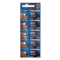 Pkg/5 Type 337 Renata Swiss Watch Batteries