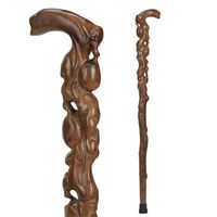 CHAONAO Solid Wooden Cane, Wood Cane, Walker Slippery Old Man Walking Stick, 90cm