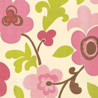 Linen Floral Luncheon Napkin