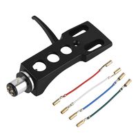 Tangxi Universal Turntable Phono Headshell Mount Replacement with 4 Lead Wires for Various LP Phono