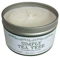 Our Own Candle Company Soy Wax Aromatherapy Candle, Simply Tea Tree, 6.5 Ounce
