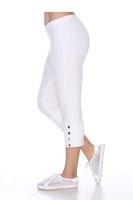 Neon Buddha Women's Standard Luna Capri, White, Medium