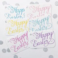 36 - Happy Easter Gift Tags, Hang Tags for Easter Favors (RR-191)