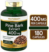Horbaach Pine Bark Extract 400 mg | 180 Capsules | Standardized to Contain 95% Proanthocyanidins | Non-GMO, Gluten Free Supplement