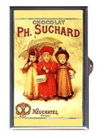 Philippe Suchard Swiss Chocolate Vintage Ad Decorative Pill Box