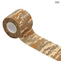 Camouflage Tape Wrap - Stealth Camo Tape Stretch Bandage Cohesive Bandage Woven Bandage Adhesive Bandage Size 2.5cm*4.5m