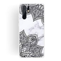 JUNXI Phone case Phone Cover Diagonal Lace Matte Semi-Transparent TPU Marble Phone Case for Huawei P30 PRO Simple Shaped and Comfortable