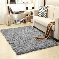 re2chiOngs Area Rug Warm Ultra Soft Living Room Area Rug Shaggy Nursery Floor Mat Carpet Home Decor Silver Grey 5080cm