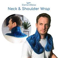 Weighted Therapy Neck & Shoulder Pillow Wrap | Aromatherapy Herbal Microwaveable Heating & Cooling Pads for Relax and Relief