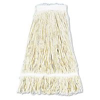 Boardwalk BWK424CEA Pro Loop Web/Tailband Wet Mop Head, Cotton, 24oz, White