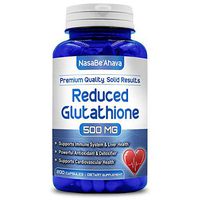 NASA Beahava Reduced Glutathione 500mg - 200 Capsules Non-GMO & Gluten Free - Antioxidant L-Glutathione Supplement to Support Liver, Immune and Brain Function