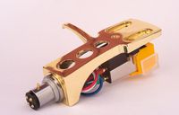 Gold plated Headshell, mount, cartridge and stylus, needle for Pioneer PL-15D, PL-510A, PL-55DX, PL-55X, PL-150, DJ-3500, PL-600, PL-1700, PL-540, PL-51, PL-M340, PL-A350B, - MADE IN ENGLAND