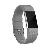 Youkex Compatible with Fitbit Charge 2 Bands, Small Adjustable Replacement Wristband for Fitbit Charge 2 Smart Fitness Watch Women Men (Grey, Small)