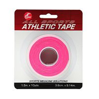 Cramer Team Color Athletic Tape, Easy Tear Tape for Ankle, Wrist, & Injury Taping, Protect & Prevent Injuries, Promote Healing, Athletic Training Supplies, 1.5" X 10 Yard Roll, Colored AT Tape, Single Roll, Pink