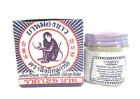 Peach medicated Balm 12 g Thailand Thai White Monkey Holding Muscle pain relief+Free Shipping World Wide