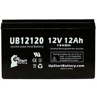 Replacement for APC RBC4 Battery - Replacement UB12120 Universal Sealed Lead Acid Battery (12V, 12Ah, 12000mAh, F1 Terminal, AGM, SLA) - Includes Two F1 to F2 Terminal Adapters