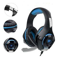Xbox One Headset, Xbox Headset, PC, Windows Gaming Headset PS4 Headset Gaming Headphones with Microphone, Volume Control, LED Light and 3.5mm Audio Jack (Blue)