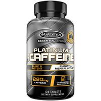 Muscletech Platinum 100% Caffeine Pill, Unflavored, 125 Count