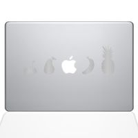 The Decal Guru Fruit Lineup MacBook Decal Vinyl Sticker - 15" MacBook Pro (2015 & Older) - Silver (1336-MAC-15P-S)