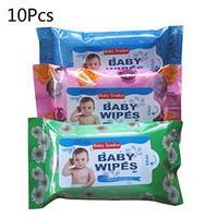 hfrhkudl 100 Sheets Soft Alcohol Free Wet Wipes Kids Baby Moisturizing Tissues Cleaning Disposable Cotton Wipe Disinfection Wipes