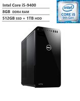 2019 Dell Flagship XPS 8930 Tower Desktop, Intel Core i5-9400 2.90GHz, GeForce GTX 1660 6GB GDDR5, 8GB RAM, 512GB SSD + 1TB HDD, 802.11ac + Bluetooth, HDMI, DisplayPort, VGA, Win10