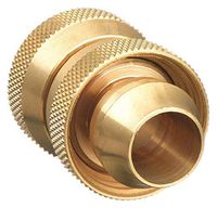 Westward Brass Hose End Repair Kit, Hose to Hose Connection Brass 20KP43-1 Each