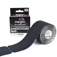 Pre Cut Kinesiology Tape – Support Muscles During Sports, Fitness Workouts & Recovery from Sporting Injuries - 5 Metre x 5 cm Roll 25cm Pre Cut Strips – Latex Free & Water Resistant