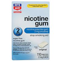 Rite Aid Nicotine Gum Original Flavor, 2 mg - 110 ct