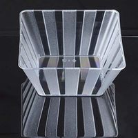 Efavormart 60 Pcs - Clear Square 7oz Disposable Plastic Bowls Tableware For Wedding Banquet Event Party Decoration