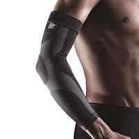Arm Compression Sleeve with Silicone (Unisex; Black; XXXL)