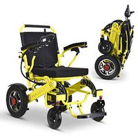 2020 New Folding Ultra Lightweight Electric Power Wheelchair, Silla de Ruedas Electrica, FDA Approved and Air Travel Allowed, Heavy Duty, Mobility Motorized, Portable Power (19.5" Seat Width)