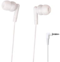 Bulk Economical Childrens Earbuds - 90 Degree 3.5 mm Headphone Plug (White, 35 Pack)