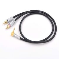 Monster Prolink Standard 100 Audio Cable Stereo 3.5mm Male to 2 RCA Male Hi Fi for MP3,CD,IPAD iPod Speakers,Home Theater,HDTV (Right Angle 3.5mm (6 Feet))