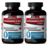 Anti-Aging Tablets - GLUCOSAMINE & MSM 3200MG - Wellness Formula Tablets - 2 Bottle (120 Capsules)