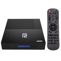 Android 9.0 TV Box, A95X F2 TV Box Amlogic S905X2 Quad Core 4GB RAM 32GB ROM BT4.2 WiFi 3D 4K Media Player
