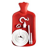 Abyclean Enema Bag Kit Rubber Anal Douche Vaginal Douche Enema Cleaner for Women’s or Man’s Health (Red, 2L)