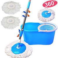 Microfiber Spining Magic Spin Mop W/Bucket 2 Heads Rotating 360° easy floor mop