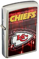 Zippo NFL Kansas City Chiefs Street Chrome Pocket Lighter