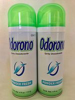 Lot of 2 Odorono Deodorant Spray Powder Fresh 4 fl oz Aerosol New Fast Free Ship