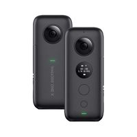 Insta360 ONE X FlowState Stabilization Panoramic Action Camera for iPhone X XS XS Max 8 7s Plus 6 for iPad Pro for iPad 2018 for Huawei for Samsung Xiaomi More Smartphones with Andoer Cleaning Cloth