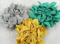 10pcs High Elastic Wrinkle Pentagon Ten Flowers Sewing DIY Craft Appliques U Pick (Mix)